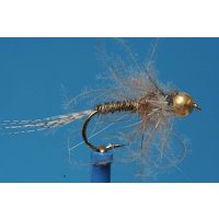 Toms fluffy nymph 16 barbless golden brassbead