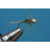 Shorty No. 1 - Nymph 16 barbless Silver brassbead