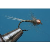 Shorty No. 2 16 barbless Tungstenbead copper color