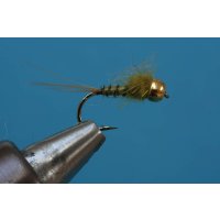 Shorty No. 8 16 barbless brass bead gold color