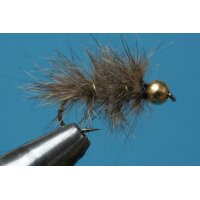 hares ear nymph - shaggy, natural color with beadhead 12...