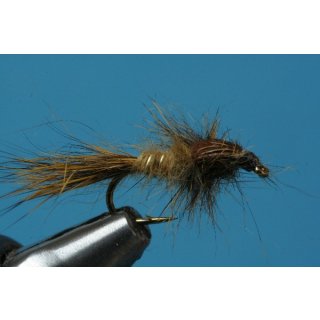 Hares ear yellow olive 10 barbless