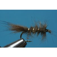 Hares ear natural color, shaggy 12 barbless