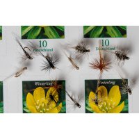 Fliegentom Assortment of 12 midge - dry flies