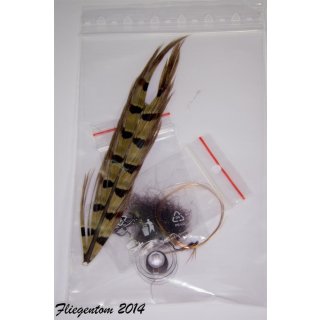 Material set pheasant tail nymph 14 barbless