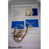 Tying set Inconspicuous dry fly 12 barbed
