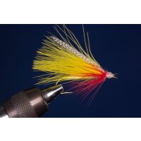 yellow/red Maraboustreamer 10 barbed
