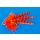 Bass Minnow Streamer fire orange 4 - ca. 65mm (ca. 2.6 inch) Fishmask