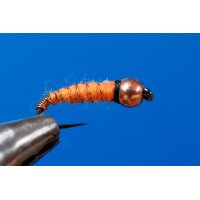 Sawyers Killerbug orange with pearl 14 barbed