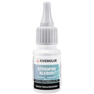 Everglue superglue For acrylic glass (Plexiglas), polystyrene