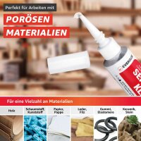 Everglue Sekundenkleber Gel tropffrei transparent 20g Tube