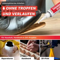 Everglue Sekundenkleber Gel tropffrei transparent 20g Tube